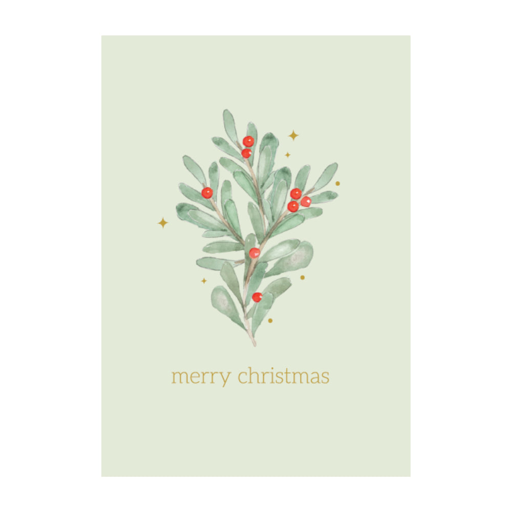 Christmas Greeting Card - Christmas Sprig
